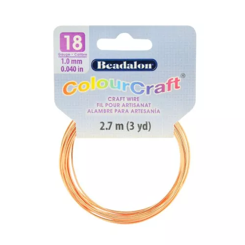 Filo di rame tondo ColourCraft Wire 1 mm anti-appannamento - Naturale x2.7 m