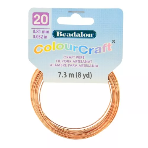 Filo di rame tondo ColourCraft Wire 0.81 mm anti-appannamento - Naturale x7.3 m