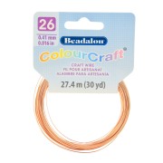 Filo di rame tondo ColourCraft Wire 0.41 mm anti-appannamento - Naturale x27.4 m
