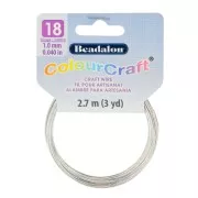 Filo di rame tondo ColourCraft Wire 1 mm - Argento x2.7 m