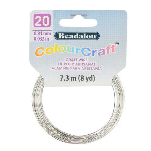 Filo di rame tondo ColourCraft Wire 0.81 mm - Argento x7.3 m