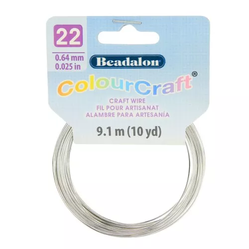 Filo di rame tondo ColourCraft Wire 0.64 mm - Argento x9.1 m