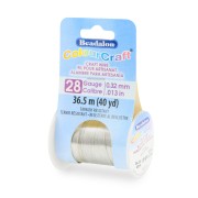 Filo di rame tondo ColourCraft Wire 0.32 mm - Argento anti-macchia x36.5 m
