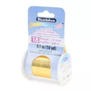 Filo di rame tondo ColourCraft Wire 1 mm - Dorato anti-macchia x9.1 m