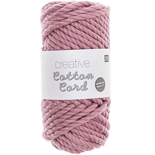 Bobina di corda in cotone per macramè 4 mm - Creative Cotton Cord - Lilas x 25m