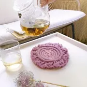 Bobina di corda in cotone per macramè 4 mm - Creative Cotton Cord - Lilas x 25m