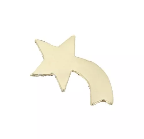 Elemento a stella cadente da incollare sul lato sinistro 12 mm en Gold filled x1