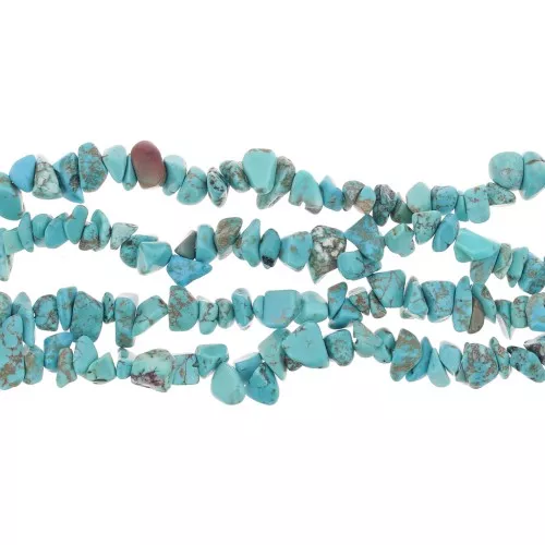 Perle di chips 8 - 11 mm - Howlite Turquoise x cm. 85
