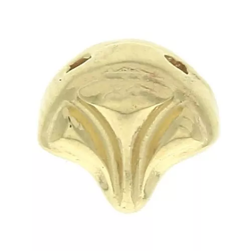 Cymbal Bead Substitute per Ginko Beads 7x7.5 mm Maltas - Dorato con oro fino x1