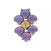 Cymbal Bead Substitute per Ginko Beads 7x7.5 mm Maltas - Dorato con oro fino x1