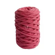 Bobina di corda 4mm cotone riciclato per macramè - DMC Eco Vita 12 - Fuchsia x55m