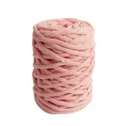 Bobina di corda 4mm cotone riciclato per macramè - DMC Eco Vita 12 - Rosa x55m