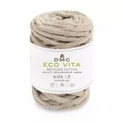 Bobina di corda 4mm cotone riciclato per macramè - DMC Eco Vita 12 - Beige x55m