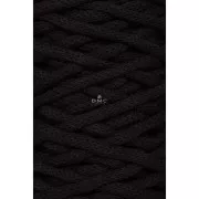 Bobina di corda 4mm cotone riciclato per macramè - DMC Eco Vita 12 - Nero x55m