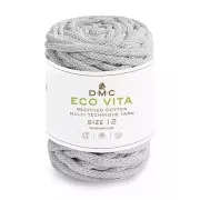 Bobina di corda 4mm cotone riciclato per macramè - DMC Eco Vita Grigio Chiaro x55m