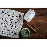 Bobina di corda 4mm cotone riciclato per macramè - DMC Eco Vita Grigio Chiaro x55m