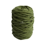 Bobina di corda 4mm cotone riciclato per macramè - DMC Eco Vita 12 - Kaki x55m