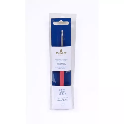 Uncinetto in alluminio con maniglia ergonomica DMC - 3.5 mm - Lampone x1