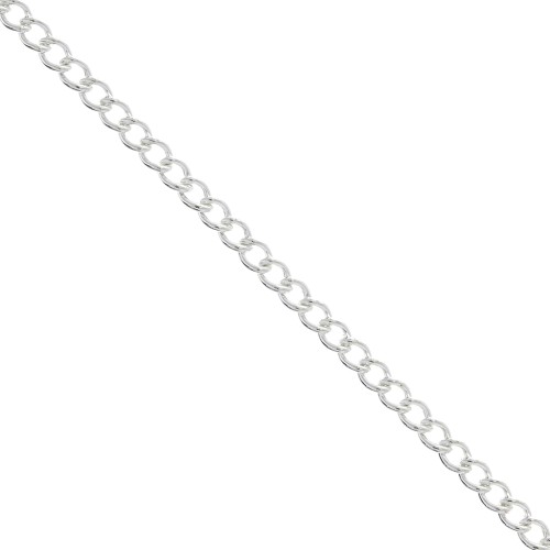 Catena maglia gourmette 2.5 mm in Argento 925 x50cm
