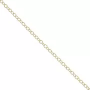 Catena Forçat con maglia striata 1.9 mm en Gold Filled x50 cm