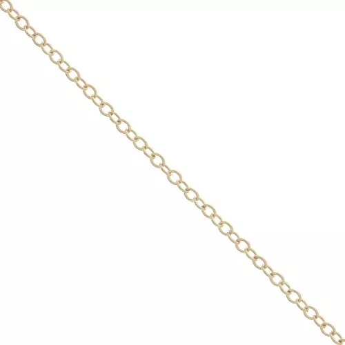 Catena Forçat con maglia striata 1.9 mm en Gold Filled x50 cm