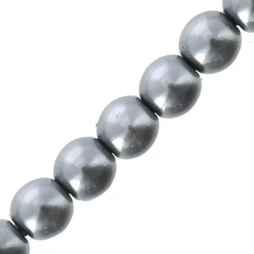 Perline tonda madreperla Grigio x100