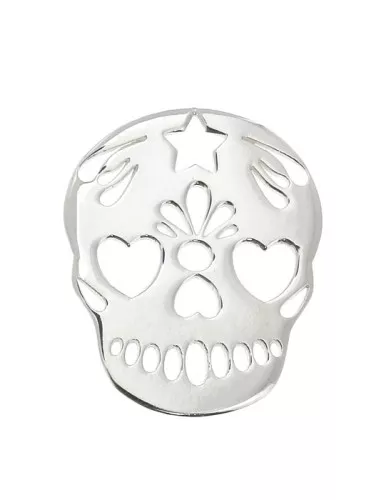 Pendente Cranio messicano 18x15 mm in Argento 925 x1