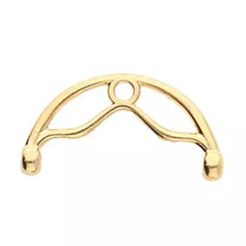 Cymbal - Terminale per la tessitura di perline Rocaille 8/0 18.5 mm Sitanos II Dorato con oro fino x1