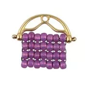 Cymbal - Terminale per la tessitura di perline Rocaille 8/0 18.5 mm Sitanos II Dorato con oro fino x1