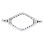 Cymbal - Connettore a perlina Superduo 31x15 mm Kotroni Argento invecchiato x1|raw }}