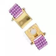 Cymbal Chiusura magnetica per perline Miyuki Delica 11/0 13x9mm Axos II  x1