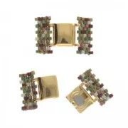 Cymbal Chiusura magnetica per perline Miyuki Delica 11/0 13x9mm Axos II  x1