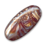 Oliva caramella mm. 41x20 Chalk Brown x1|raw }}