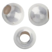 Perla rotonda da 5 mm - Argento 925 x20