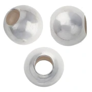 Perla rotonda da 5 mm - Argento 925 x20