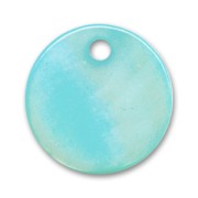 10 Zecchini Madreperla mm. 12,5 Turchese