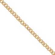 Catena in alluminio mm. 7.5 dorato x1m|raw }}