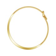 Orecchini creole appiattite forma rotondo da decorare 21 mm in Gold filled x2|raw }}