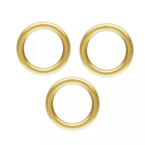 Anelli chiusi 9x1.25 mm in Gold filled x4
