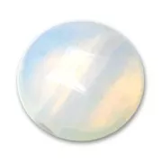 Perlina Pietra di Luna (imitazione) disco piatto con sfaccette mm. 12 x1