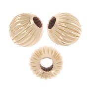 Perle rotonde striate 2 mm - Gold filled x10|raw }}