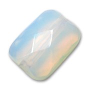 Perline Pietra di Luna (imitazione) rettangolo con sfaccette mm. 14x10 x