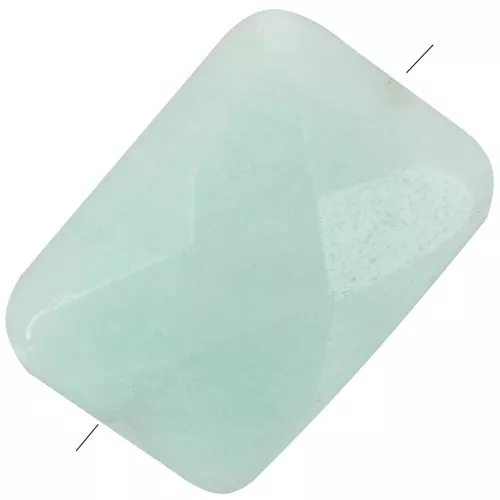 Perlina Amazonite rettangolo con sfaccette mm. 14x10 x1