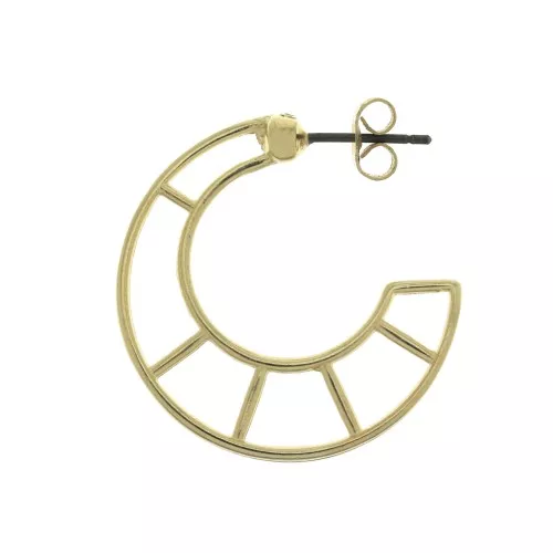 Creole design traforate in zamac da decorare 28 mm - Dorato con oro fino x2
