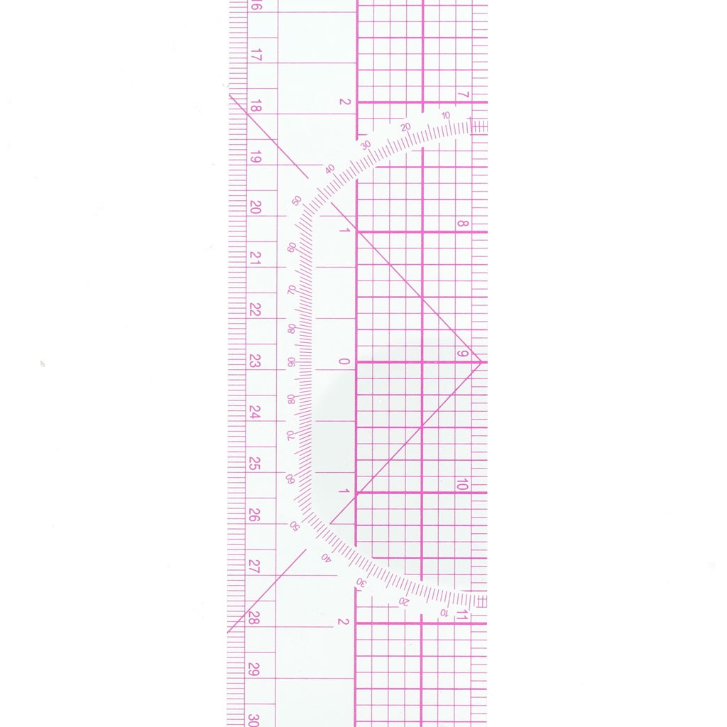 Righello da cucito da 7 pezzi - Set su misura multifunzione | Kit righello per la classificazione delle forme curve con rotella per scriba | Ideale per la progettazione modelli di cucito