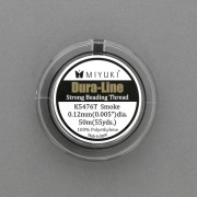 Miyuki Dura-Line filo nylon intrecciato 0.12 mm Smoke x50 m