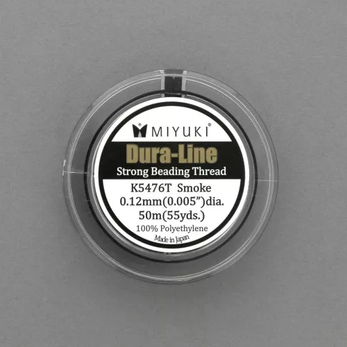 Miyuki Dura-Line filo nylon intrecciato 0.12 mm Smoke x50 m