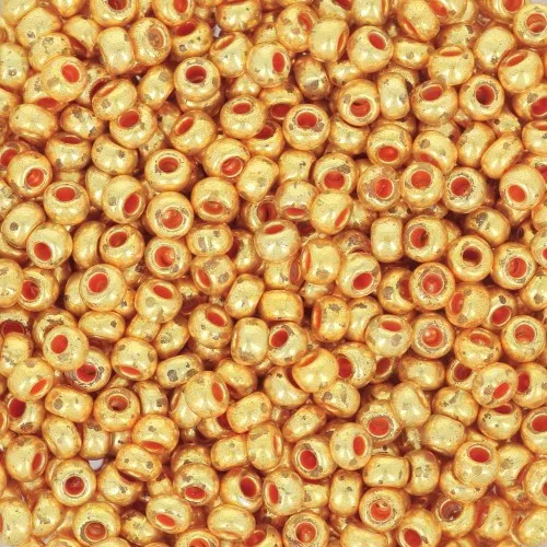 Perle di semi Preciosa 9/0 2,5 mm - Dorato metallizzato x20g