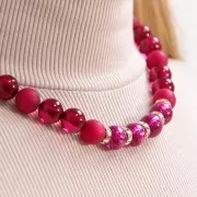 Perla rondella Strass mm. 8 dorato/Crystal AB x1