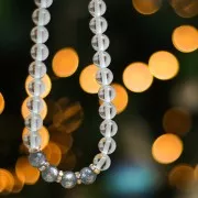 Perla rondella Strass mm. 8 dorato/Crystal AB x1